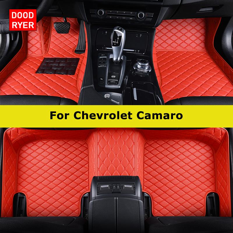 DOODRYER Custom Car Floor Mats For Chevrolet Camaro Auto Carpets Foot Coche Accessorie