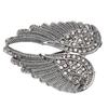 Angel Wing Brooch Pin Delicate Elegant Multilayer Plating Process Crystal Brooch for Blouse Jacket Coat Scarf Shawl