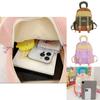 Cute Color-block Backpack For Boys And Girls Breathable Nylon School Bag