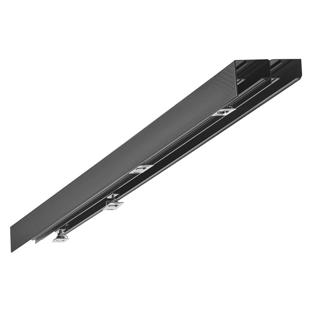 Bypass Sliding Door Hardware Kit, 1829 mm Aluminum Alloy Dual-Track Bypass Door Hardware, Smooth and Quiet Sliding, Easy to Install, for 25 to 45 mm