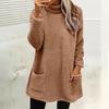 Sweatshirts For Women Mock Turtleneck Fall Winter Warm Sweater Plus Size Tunic Pullover Tops With Pockets