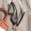 Double-sided Velvet Square Scarf Vintage Ethnic Style Warm Shawl Women 68x68cm