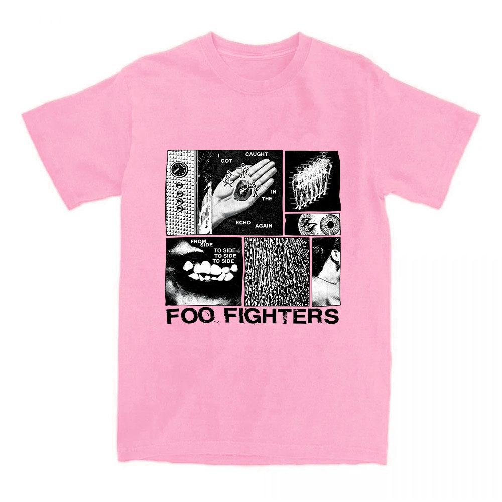 Альбом Твоя любимая игрушка Футболка Мода Рок-группа Foo Fighters Футболка Летняя С коротким рукавом Хлопок Мужские Футболки Унисекс Уличная одежда