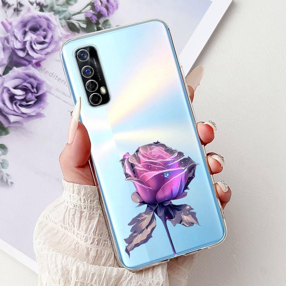 Чехол для Realme 7 5G RMX2111 Милый Кот Роскошный Расписной Чехол Мягкий Силиконовый Чехол для Телефона Для Realme 7 Pro Realme7 5G Задняя Крышка Coque