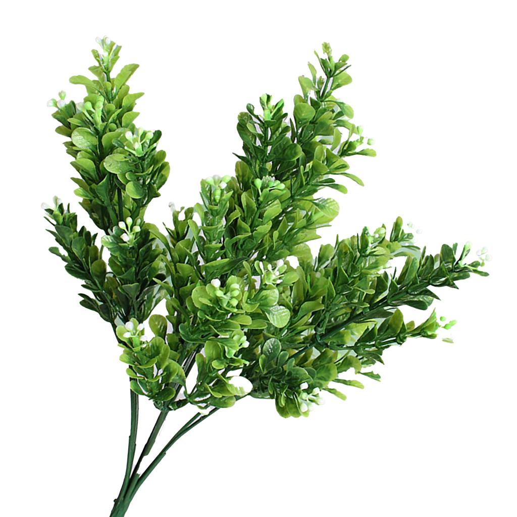 Artificial Flowers Plants Lifelike 7 Branches Plastic Decorative Fake Flowers Leaves for Home Garden Balcony Patio