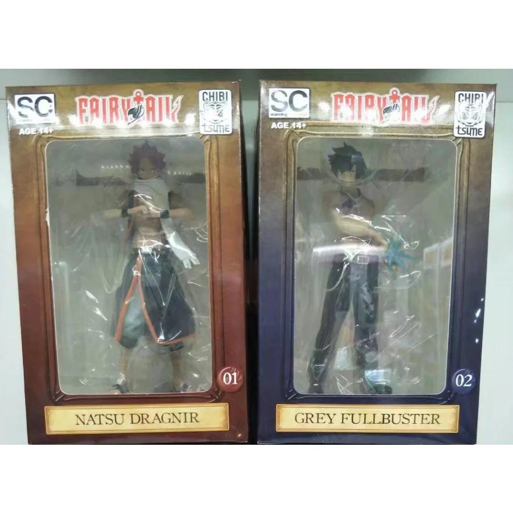 Anime Fairy Tail Lucy Heartfilia Gray Fullbuster Erza Scarlet Etherious Natsu Dragneel PVC Action Figures Statue Model Toys Doll