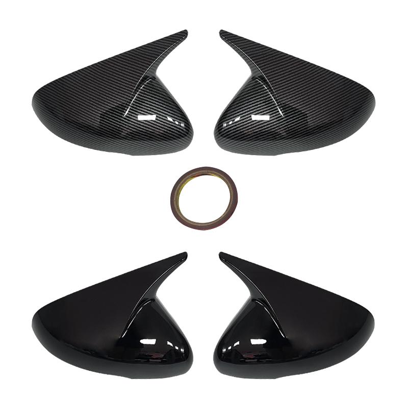 For KIA Stinger 2018 2019 2020 2025 2025 Car Body Side Door Rearview Mirror Cover ABS Covered with Carbon Fiber Pattern