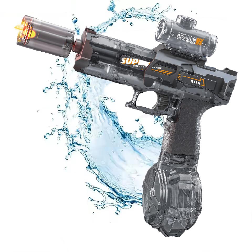 Electric Water Gun Toys With Led Light Emitting Automatic Sensor Lights Water Pistol Summer Outdoor Beach Pool Toy for Kids