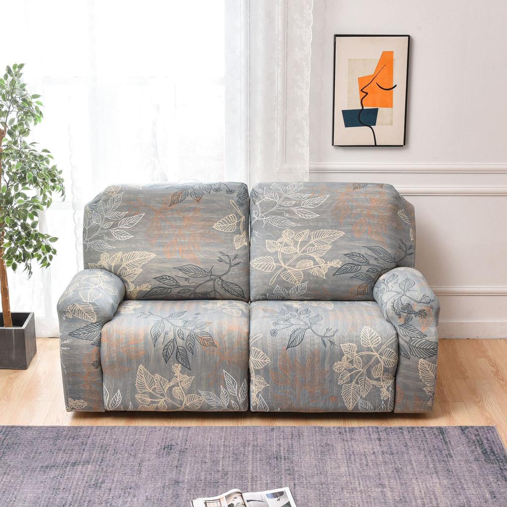 Чехол на диван, чехол для кресла-реклайнера, для двух- и трехместных диванов, всесезонный, с цветочным принтом, защита для дивана