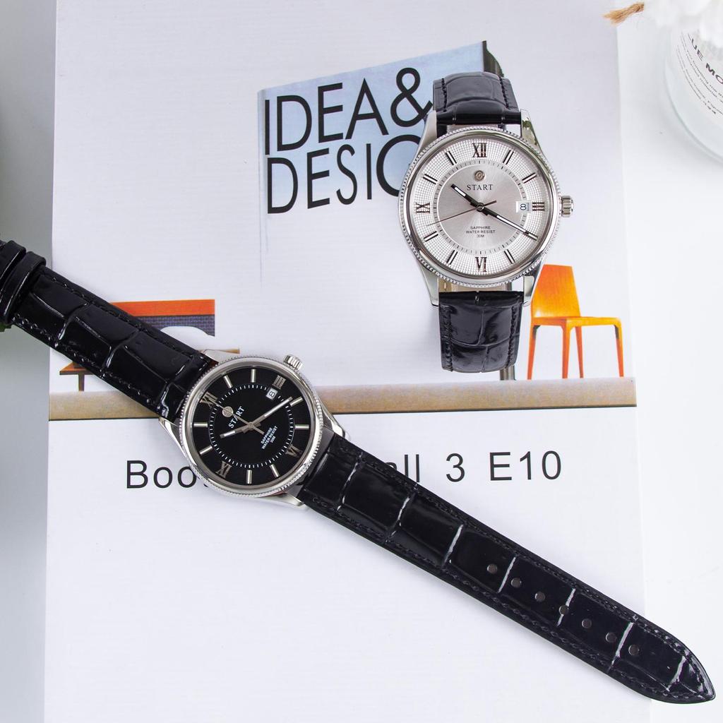 Start Модные мужские часы, швейцарские импортные кварцевые мужские часы со светящимся римским циферблатом и функцией даты