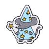 Xiaomi Magician Wizard Animal Enamel Pin Cute Raccoon Possum & Rat Wearing Starry Hats & Robes Holding Magic Wands Brooch Jewelry Badge
