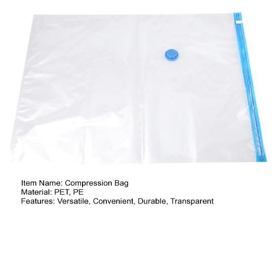 Компрессионный мешок Прочный прозрачный вакуумный мешок для хранения Компактный шкаф-органайзер для одежды Подушки Одеяло