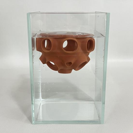 Плавающее укрытие для рыб и креветок, напечатанное на 3D-принтере, маленькое укрытие для рыб и креветок, полая пещера, обогащение, украшение для аквариума, аксессуары для аквариумов