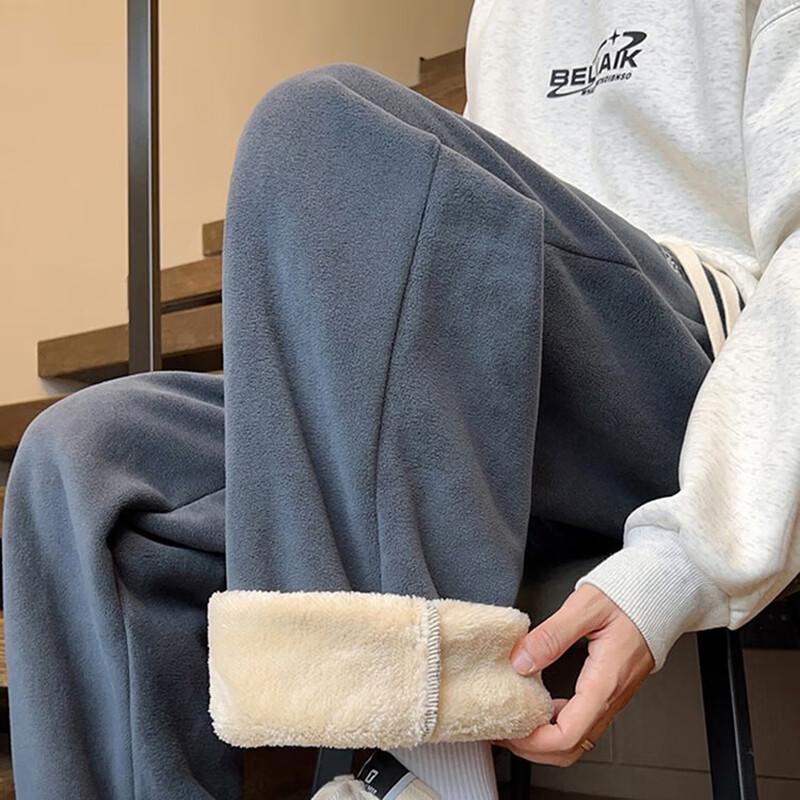 NASA MARVEL Men's Fleece-Lined Straight-Leg Sweatpants