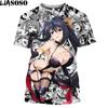 Футболки для аниме High School DXD, мужские, косплей, сексуальная девушка, Риас, мультяшная футболка, хентай, искушение, японская уличная одежда, топы в стиле хип-хоп