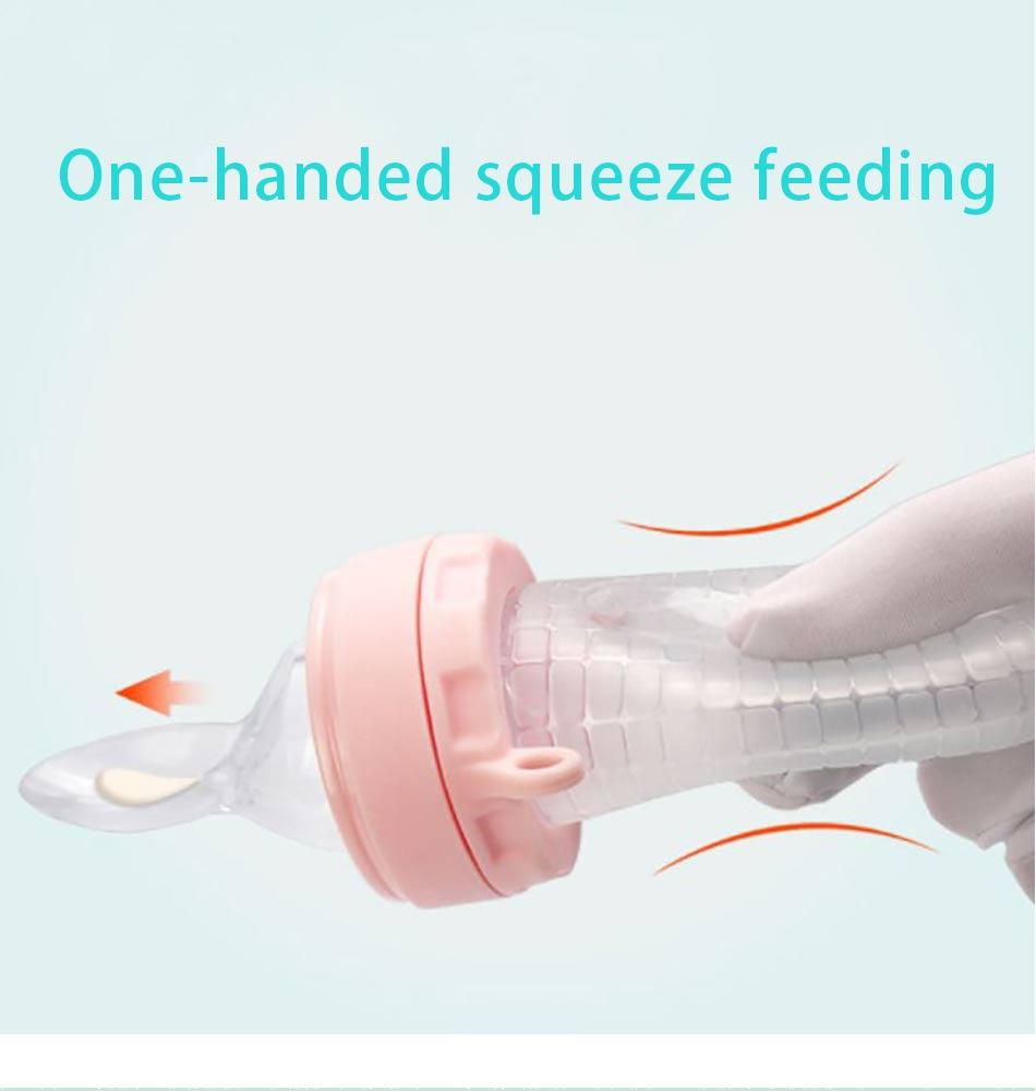 2 In 1 Baby Silicone Nipple Fresh Food Feeding Bottles Nibbler Learn Feeding Drinking Water Straw Handle Baby Food Feeder Set