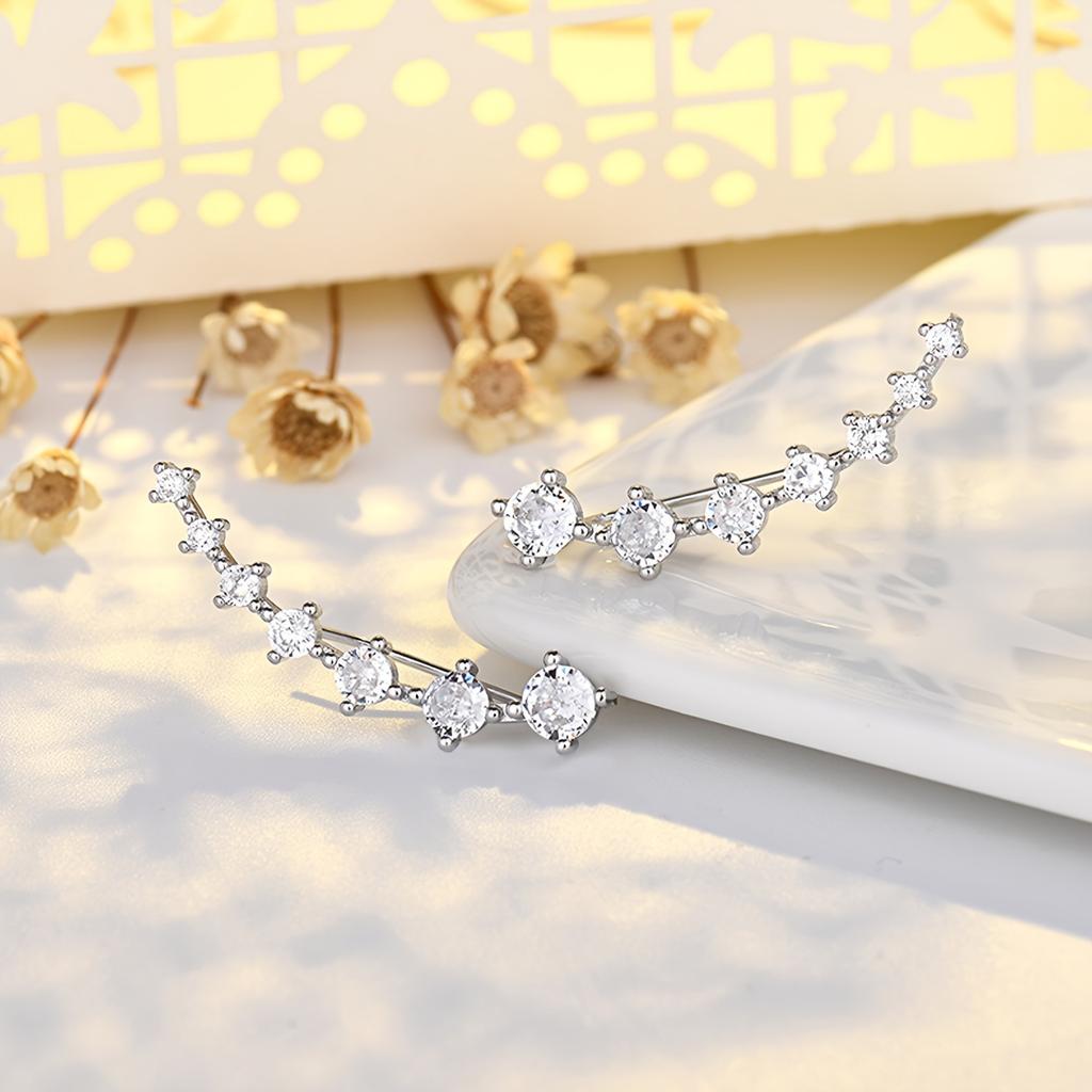 Серьги с дизайном «Семь звезд» для женщин, Гипоаллергенные, Изящные висячие серьги, Простые, Элегантные, Для повседневного ношения, Подарок