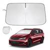 Windshield Sun Shade for Chrysler Pacifica Minivan 2017- 2024 Window Sunshade Sun Visor Protector Foldable Blocks UV Rays
