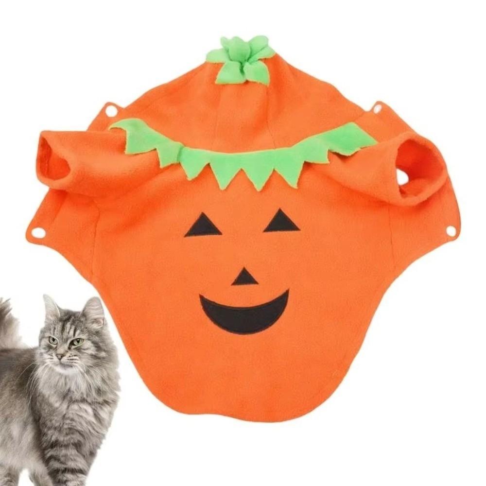 Breathable Pumpkin Dog Costume Orange Dog Hoodie Cute Pet Cosplay Costume Pet Role-Playing