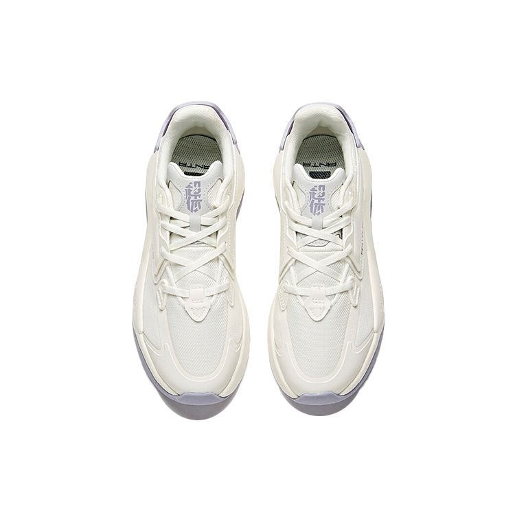 Anta Кроссовки Lifestyle Series Durable Breathable Low-Go для скейтбординга, женские, белые, фиолетовые, серые 122118083-1