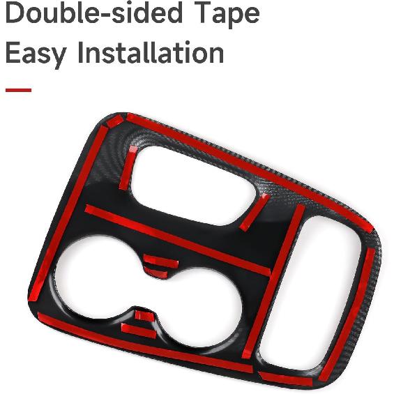Car Gear Shift Panel Decals For 2018 Dodge Durango Accessories Carbon Fiber Interior Stickers