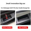 2Pcs Car Side Door Armrest Handle Storage Box for Volkswagen VW Golf 8 MK8 2020 2025 R Gti Gte Container Organizer Accessories