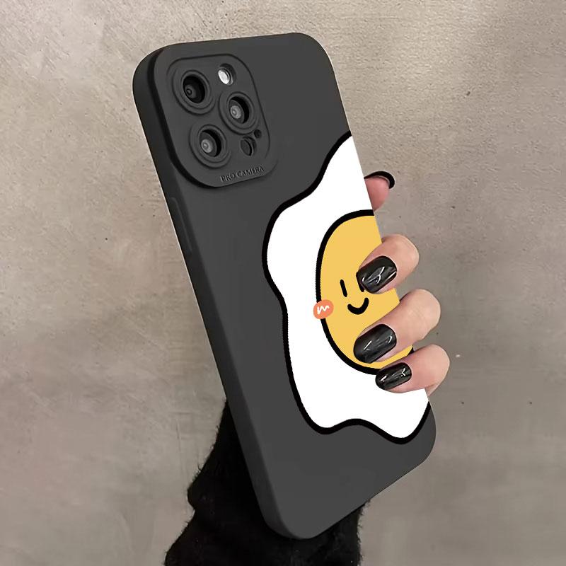Чехол для телефона «Помидор и Яйцо» IPhone 16 15 Pro Max Чехол для IPhone 13 14 15 12 11 Pro XS Max 12 13 Mini XR X Plus Ударопрочный чехол