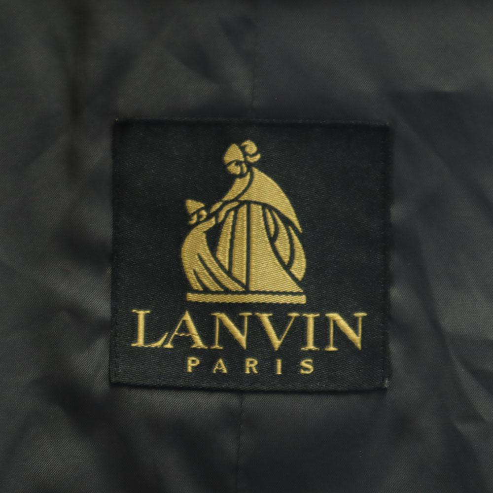 Lanvin 90s Old Stainless Collar Coat R44-43 Charcoal Gray Men's Used