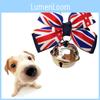 Британский Питомец Флаг Колокольчик Ошейник Бант Кошка Тедди Бишон Собака Подвеска Сл Ювелирные изделия
