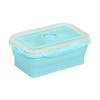 350ML/800ML Silicone Folding Lunch Box Portable Lightweight Food Storage Container for Office School Home