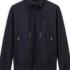 Armani Exchange SS25 Куртка хлопковая мужская с высоким воротником, логотипом, завязками и молнией, длинный рукав XM001583-AF19196-UB101
