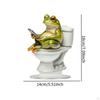 Статуэтка лягушки, акриловая табличка в виде животного, настольная поделка, подарочное украшение для стола, фигурка на Рождество