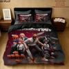 Chainsaw Man Pattern Bedding Quilt Set Quilt Cover Pillowcase Home Birthday Gift(1 * duvet cover + 2 * pillowcase, without core)