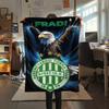 1 шт. Фланелевое одеяло Fradi с классным принтом, Высококачественное, Удобное для всех сезонов, Декор для дома, Тепло и уют, Идеально для рождественских подарков 46