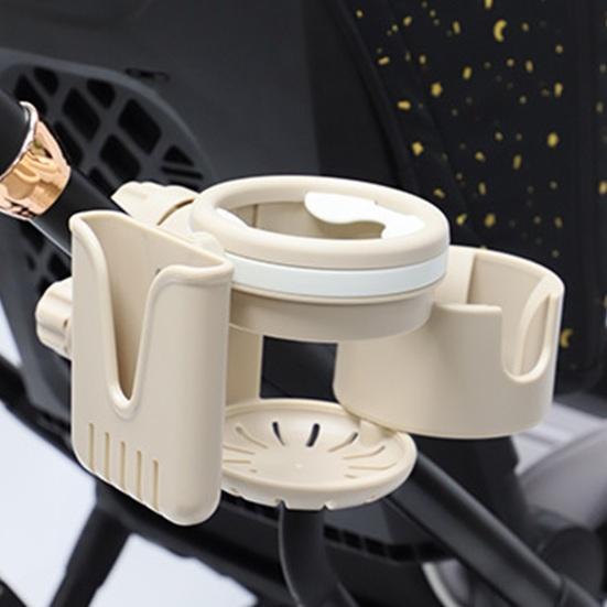 Выдвижной держатель для стакана для коляски с кронштейном для телефона 3 в 1, нескользящий, прочный держатель для коляски, вращающийся на 360 градусов, держатель для напитков