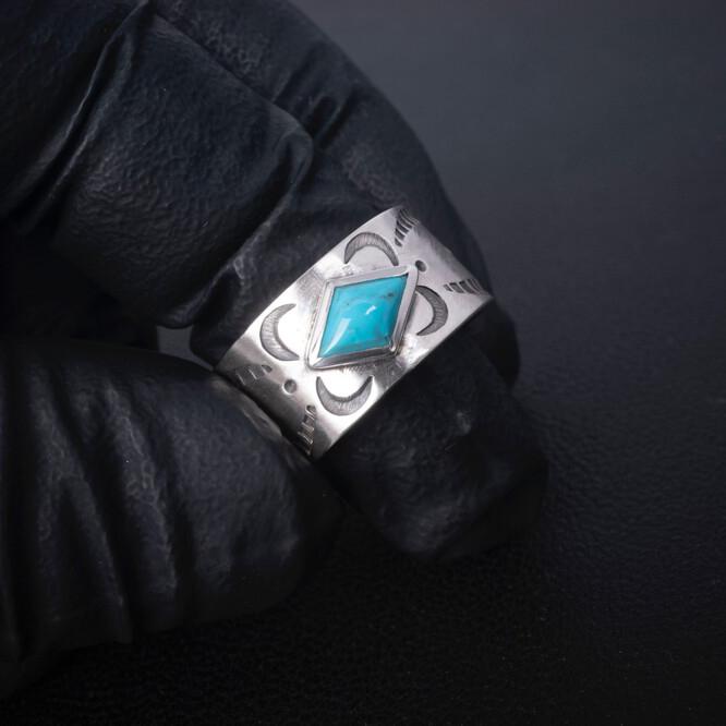 Josilver Native American Ring (Turquoise) Type.1