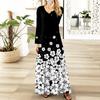 Womens Floral,Gradient Print Maxi Dresses Sexy Dresses Long Sleeve Elegant Fall Long Dresses Holiday Dresses for Women