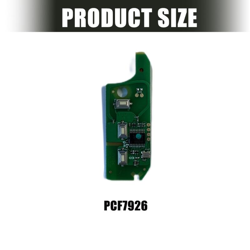 3 Button Remote Car Key Chip Spare Part Replacement ID64 Key Chip for 500 500L 433MHz Frequency Easy Installation