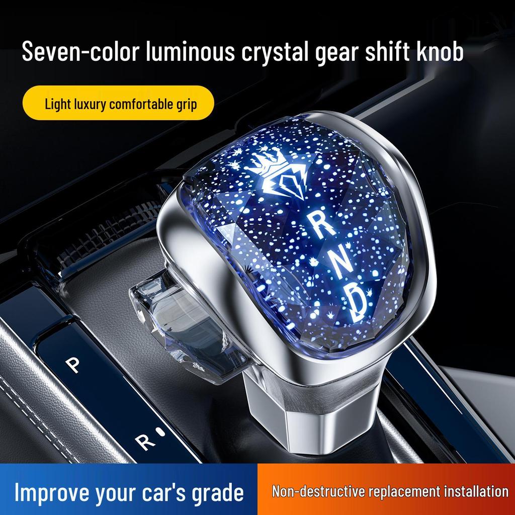 Хрустальная ручка переключения передач Toyota & Honda со светом - Рычаг автоматической коробки передач.