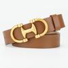 Women'S Belt Fashion Thin Belt Versatile New Skirt Dress Decorative Smooth Buckle Women'S Belt