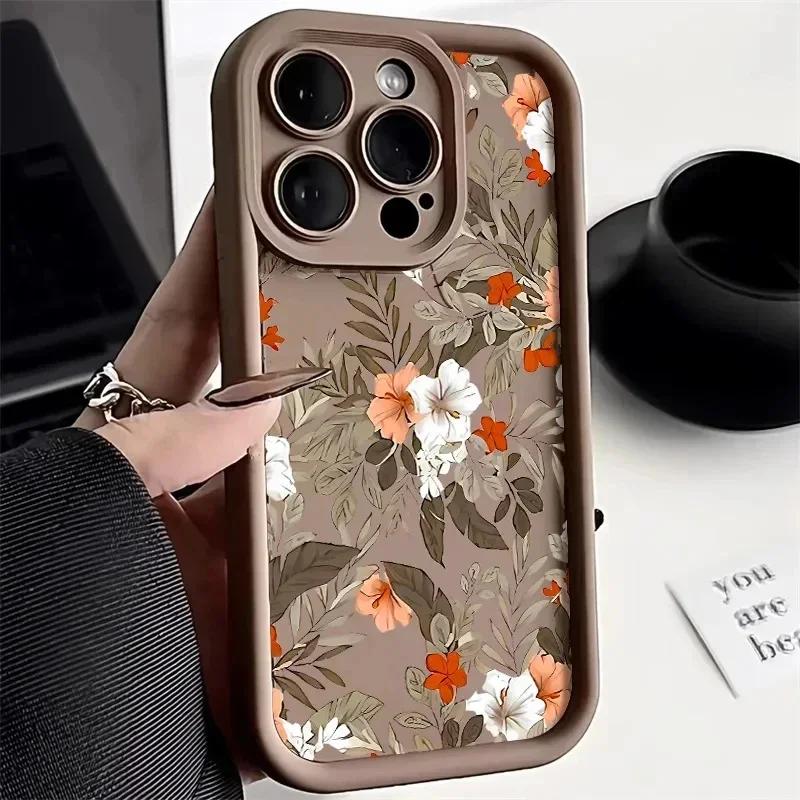 Smile Daisy Flower Print Phone Case for Oneplus 12 11 12R 11R 10R 8T One Plus NORD CE 2 3 4 LITE Soft Camera Protective Cover