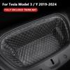 Для Tesla Model 3 Y Автомобильный коврик для хранения в багажнике Кожаный передний задний коврик в багажник Полное покрытие Защитная подкладка для груза Декор салона автомобиля