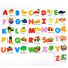 Montessori, Wooden Alphabet Cards, Children's Early Education Fruit Cognitive Cards, Kindergarten Enlightenment Puzzle Block Toy