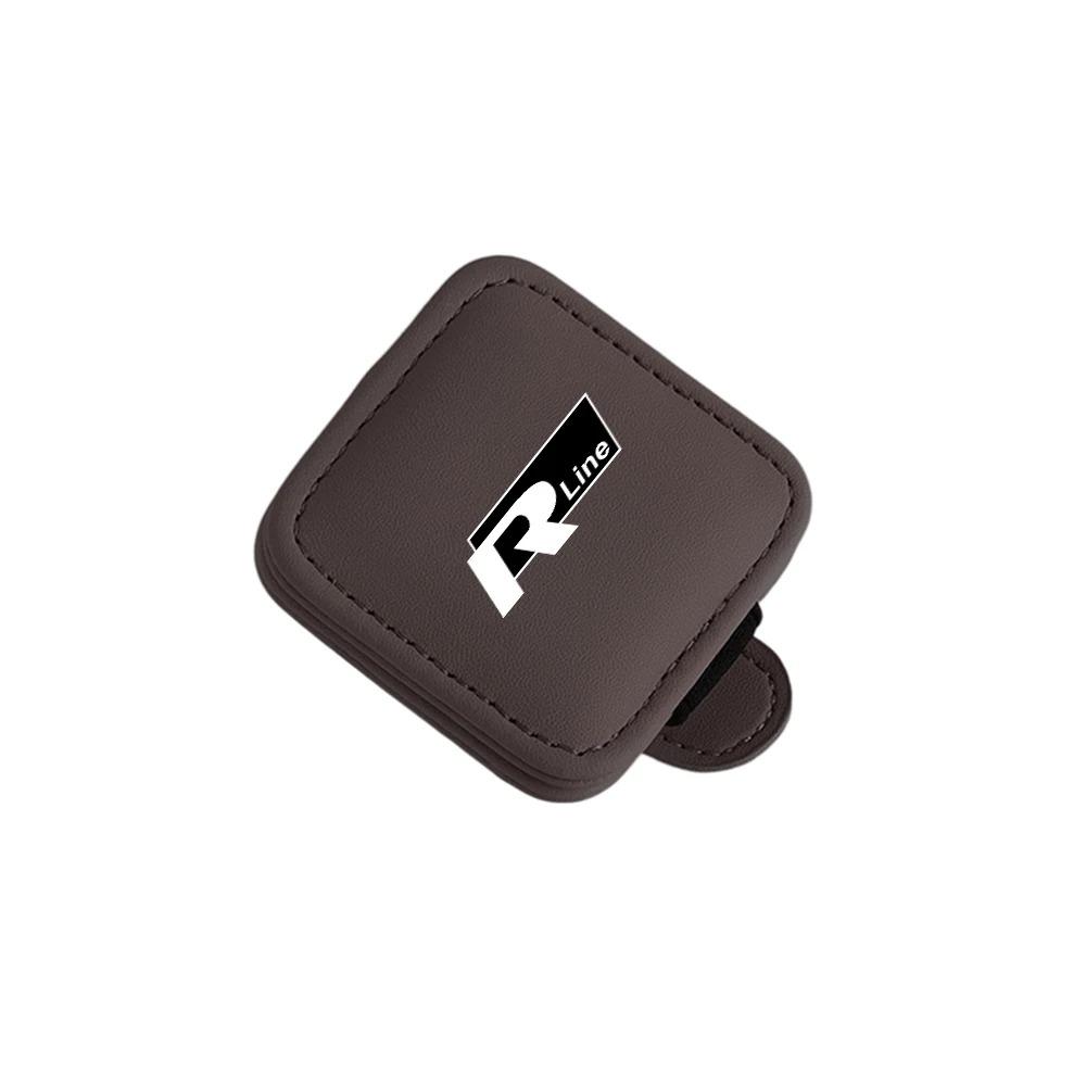 Car Glasses Holder Sun Visor Sunglasses Clip Card Accessories Valve Cap For VW Golf Amarok T5 Phaeton Teramont ID3 Tiguan T-Cros zl6