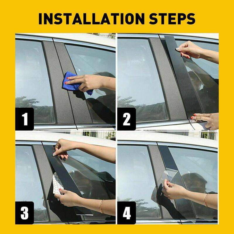 6 шт. автомобильных столбов, отделочные наклейки, автомобильные окна, двери, колонны, декор, стилизованные аксессуары, подходят для Hyundai Palisade 2020-2024