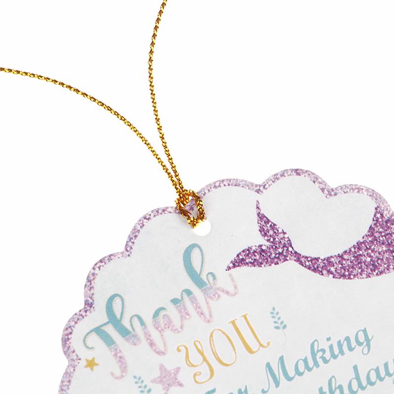 24 шт. Бирки «Спасибо», Бирки в виде ракушек русалки со шпагатом, Упаковочные этикетки для подарочных коробок