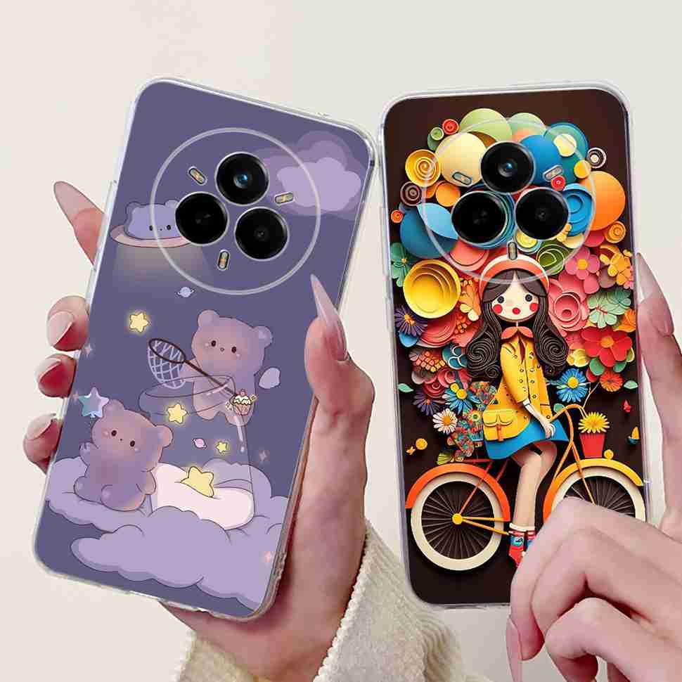 Чехол для Realme 14 Pro 5G RMX5056 Новый модный стиль Мягкий силиконовый чехол из ТПУ для Realme 14Pro+ 14Pro Plus 5G RMX5051 Защитный корпус-бампер