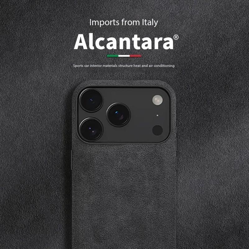 100% итальянская Алькантара Магнитный чехол для iPhone 17 Pro Max Air Роскошный Magsafe Чехол Кожаные чехлы для телефона для iPhone 17Pro 17Air