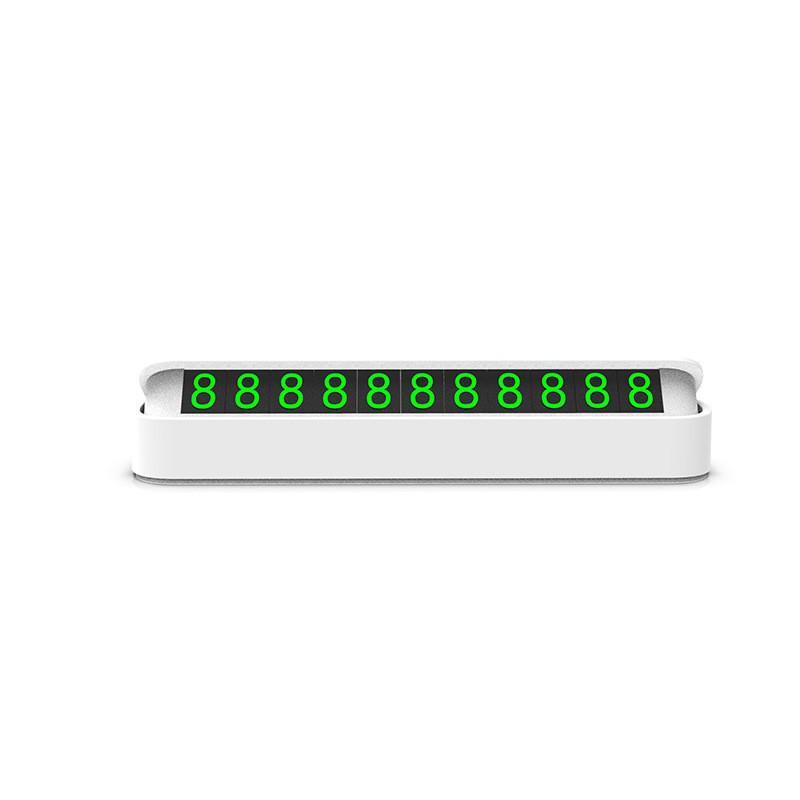 Creative Luminous Dashboard Parking Sign: High-Temperature Resistant, Hidden Moving Number Plate