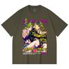 230 г/м² 100% хлопок JoJo's Bizarre Adventure V1 Jotaro Jolyne Принт Унисекс Тяжелая хлопковая футболка